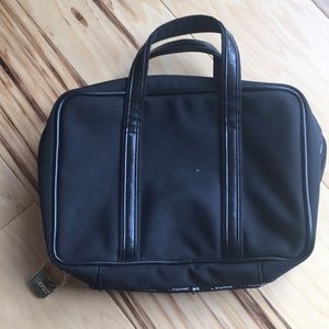 Basics black toiletry bag